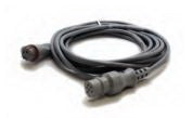 Mindray USA Interface Cable 4mm dia. X 12.8 Foot, Gray, TPU Jacket, Transducer, BD Proximal Connector, Round, Female 6-Pin Connector, Keyed Distal Connector For Trio, Passport 2, Spectrum, Spectrum OR Patient Monitor - 0012-00-1245