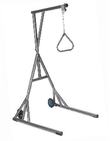 Drive Medical - Freestanding Trapeze Silver Vein Finish - 13039SV