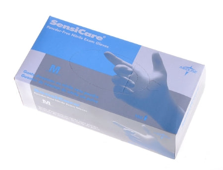 SensiCare - Exam Glove Small NonSterile Nitrile Standard Cuff Length Textured Fingertips Blue Chemo Tested - MDS8084