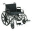 Merits Health Products Bariatric Wheelchair Voyageur Heavy Duty Dual Axle Desk Length Arm Removable Arm Style Composite Mag Wheel Black Upholstery 24 Inch Seat Width 400 Lbs. Weight Capacity - N473UMDZMU0