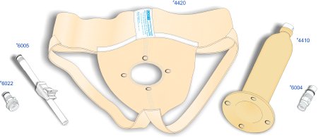 Urocare Products Urocare Male Urinal Sheath Kit 20 - 40 mm Diameter Standard Urinal Suspensory Garment 26 - 38 Inch Waist Latex - 4400