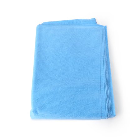 QUICK CHECK* H400 - Sterilization Wrap White / Blue 45 X 45 Inch Dual Layer SMS Polypropylene Steam / EO Gas / Hydrogen Peroxide - 34157