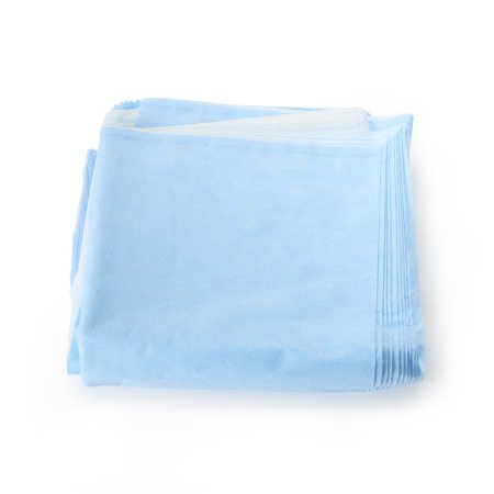 QUICK CHECK* H200 - Sterilization Wrap White / Blue 30 X 30 Inch Dual Layer SMS Polypropylene Steam / EO Gas / Hydrogen Peroxide - 34175
