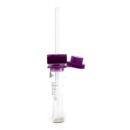 Safe-T-Fill - Capillary Blood Collection Tube Whole Blood Tube K2 EDTA Additive 2.1 X 113 mm 150 µL Purple Pierceable Attached Cap Plastic Tube - 077052