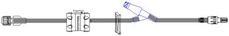 ICU Medical Extension Set 19 Inch Tubing 1 Port 2.4 mL Priming Volume DEHP-Free - B98034