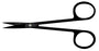 BR Surgical - Iris Scissors 4-1/2 Inch Length Surgical Grade Ceramic Coated Stainless Steel NonSterile Finger Ring Handle Straight Sharp Tip / Sharp Tip - BR08-34012CC