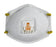 3M Particulate Respirator Mask N95 Cup Elastic Strap One Size Fits Most White - 8211