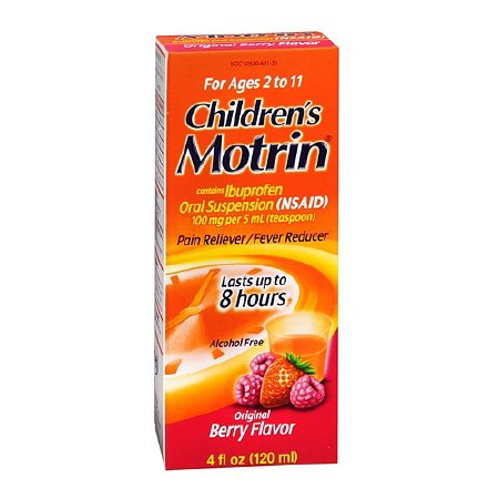 Motrin - Children's Pain Relief 100 mg / 5 mL Strength Ibuprofen Oral Suspension 4 oz. - 50580018450