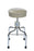 Pedigo Products - Operating Room Stool Contoured Backrest Screw Shaft Gray - P-1038-SS-GRY