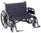 Regency XL 2000 Heavy Duty - Bariatric Wheelchair Dual Axle Desk Length Arm Swing-Away Elevating Legrest Black Upholstery 28 Inch Seat Width Adult 700 lbs. Weight Capacity - 67282230