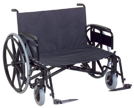 Gendron Regency XL 2000 Bariatric Wheelchair Heavy Duty Desk Length Arm Removable Arm Style Mag Wheel Black 28 Inch Seat Width 700 lbs. Weight Capacity - 6728-20-61-28