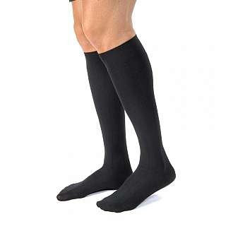 BSN Medical Jobst Compression Socks Knee High Large Black Closed Toe - 113102