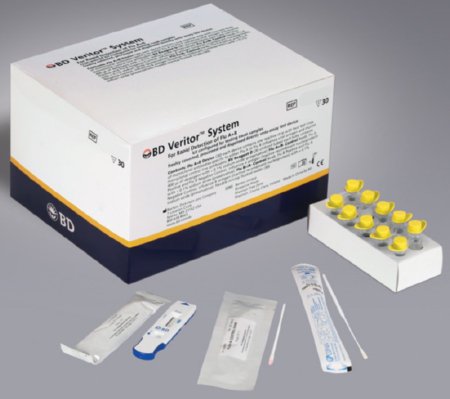 BD Primary Care BD Veritor System Rapid Test Kit Infectious Disease Immunoassay Influenza A + B Nasopharyngeal Swab / Nasopharyngeal Wash / Nasopharyngeal Aspirate Sample CLIA Moderate Complexity 30 Tests - 256041