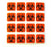 Healthmark Industries - Pre-Printed Label Warning Label Orange Biohazard Black Biohazard 1 X 1 Inch - BIO-1X1