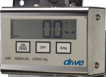 Drive Medical - Lift Scale Digital Remote Display 600 lbs. Capacity Battery Operated - 13046-HD
