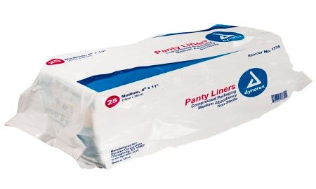 Dynarex Dynarex Incontinence Liner 11 Inch Length Moderate Absorbency One Size Fits Most Unisex Disposable - 1335