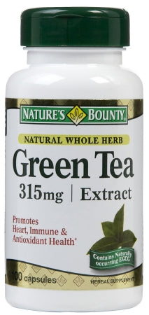 US Nutrition Nature's Bounty Herbal Supplement 315 mg Strength Green Tea Extract Capsule - 7431233131