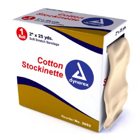 Dynarex - Stockinette Tubular 2 Inch X 25 Yard Cotton NonSterile - 3692