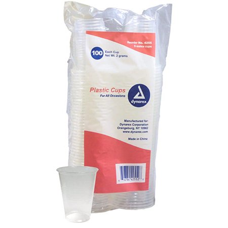 Dynarex - Drinking Cup 5 oz. Translucent Plastic Disposable - 4255