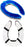 ChairPro - Chair Alarm System with Sensor Pad 15 X 18-1/2 Inch Blue - 909376