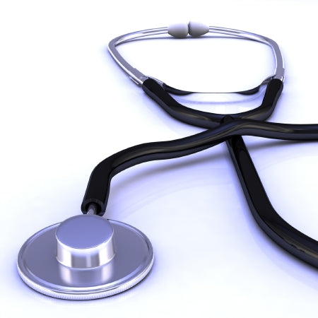 Dynarex Classic Stethoscope Black 1-Tube 22 Inch Tube Single Head Chestpiece - 7110