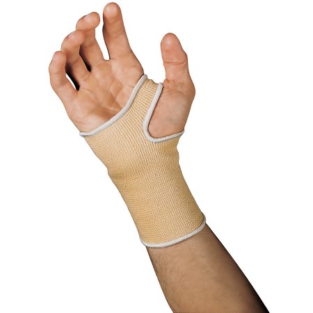 Scott Specialties - Wrist Support Sleeve Cotton Elastic Left or Right Hand Beige X-Large - SA1361XL