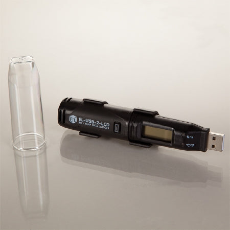 Health Care Logistics - Datalogging Thermometer / Hygrometer with Alarm Fahrenheit / Celsius -35° to +80°C Internal Sensor Battery Operated - 14147