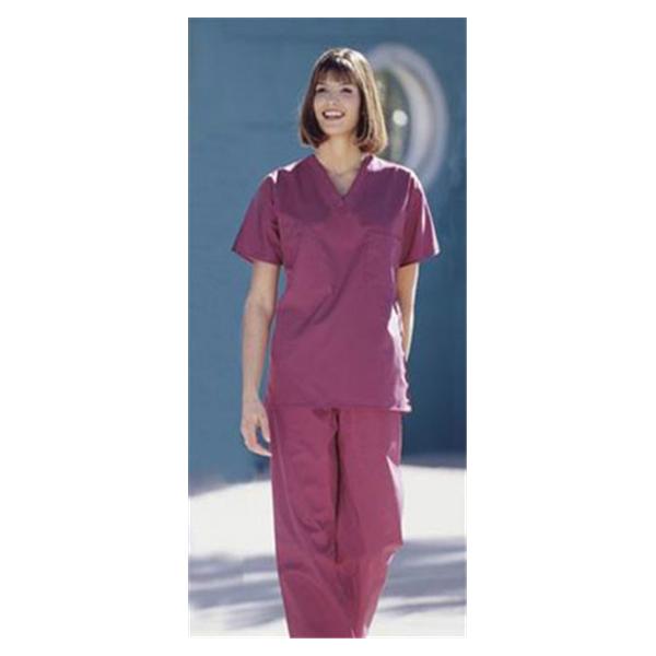 Fashion Seal Shirt Scrub Fashion Seal 78741 Unisex 3X Large Burgundy Ea - 78741-3XL