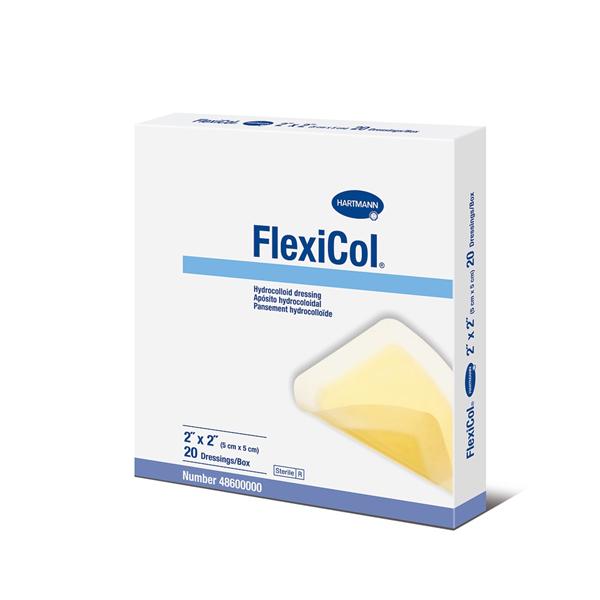 Hartmann USA Dressing Flexicol Hydrocolloid 2X2" Absorbent 20/Bx - 48600000
