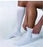 BSN Medical Activewear Compression Socks Knee High Large Cool White Closed Toe - 110491