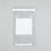 Health Care Logistics - Reclosable Tamper Evident Bag 6 X 10 Inch Plastic Clear / White Block Self Seal Closure - 7524