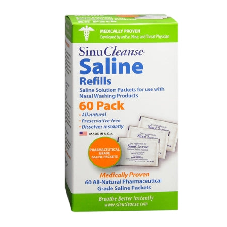 Ascent Consumer Products SinuCleanse Saline Nasal Rinse Refill Kit 2300 mg - 700 mg Strength 60 Packets - 64601100103