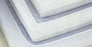 Essentials Knit - Bed Sheet Fitted Sheet 36 W X 84 L X 12 H Inch White / Mint Hem Cotton 55% / Polyester 45% Reusable - 49452-647