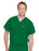 Landau Uniforms Scrub Shirt X-Large Hunter Green 2 Pockets Short Dolman Sleeves Unisex - 7502GHPXLG