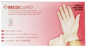 MediGuard - Exam Glove Small NonSterile Vinyl Standard Cuff Length Smooth Clear Not Chemo Approved - MSV511
