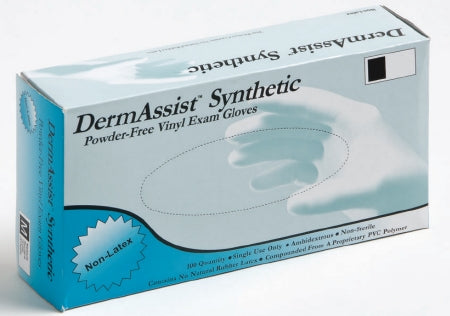 Innovative Healthcare Corporation DermAssist Exam Glove X-Large NonSterile Vinyl Standard Cuff Length Smooth Cream Not Chemo Approved - 161350