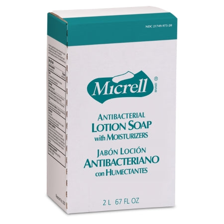 GOJO Micrell Antibacterial Soap Lotion 2,000 mL Bag-in-Box Scented - 2257-04