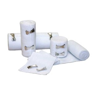 McKesson Medical Surgical Economy Elastic Bandage 6 Inch X 5 Yard Standard Compression Clip Detached Closure Tan NonSterile - 50-65