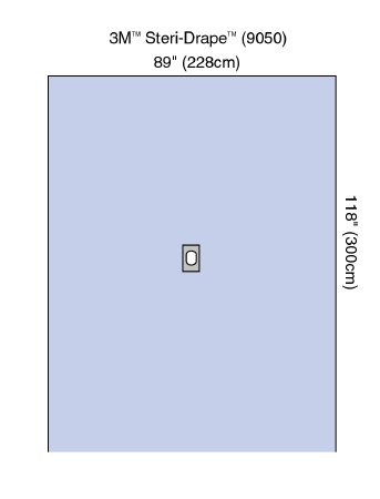 3M Steri-Drape - Surgical Drape Aperture Drape 89 X 118 Inch - 9050