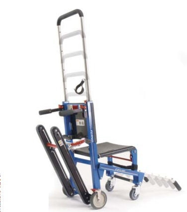 Ferno-Washington EZ Glide 59-T Model Evacuation Stair Chair Metal Frame 500 lbs. Weight Capacity Red - 731305