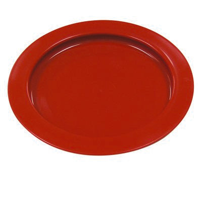 Inner Lip - Plate Red Reusable Plastic 9 Inch Diameter - 62-0100