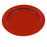 Fabrication Enterprises Inner Lip Plate Red Reusable Plastic 9 Inch Diameter - 62-0100