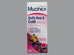 Reckitt Benckiser Children's Mucinex Stuffy Nose & Cold Cold and Cough Relief 100 mg - 2.5 mg / 5 mL Strength Liquid 4 oz. - 63824027764