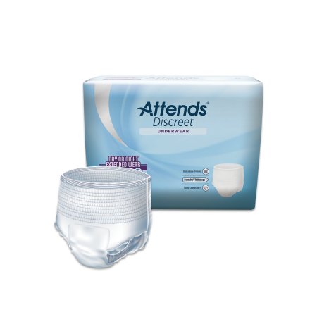 Attends Healthcare Products AttendsDiscreet Adult Absorbent Underwear Pull On Large Disposable Heavy Absorbency - APPNT30