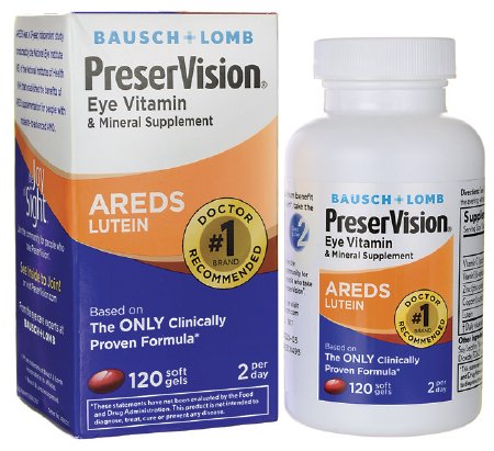 PreserVision - Multivitamin Supplement Ascorbic Acid / Vitamin E / Zinc 200 IU - 226 mg - 34.8 mg Strength Softgel 120 per Bottle - 32420863211