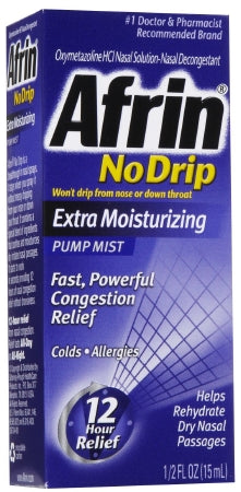 MSD Consumer Care Afrin No Drip Extra Moisturizing Sinus Relief 0.05% Strength Nasal Spray 15 mL - 11523178301