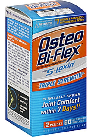 US Nutrition Osteo-Bi-Flex with 5 Loxin Advanced Joint Health Supplement Glucosamine 1500 mg Strength Caplet 80 per Bottle - 30768003121