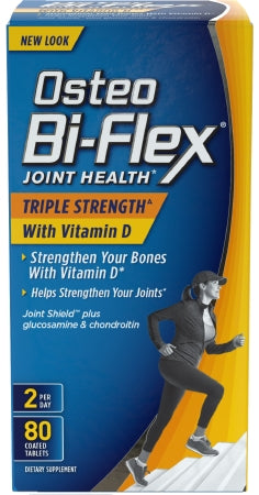 US Nutrition Osteo-Bi-Flex with 5 Loxin Advanced Joint Health Supplement Vitamin D / Glucosamine 2000 IU - 1500 mg Strength Caplet 80 per Bottle - 3076819607
