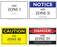 Newmatic Medical SIGN, MRI ZONE 1-4 COMBO PACK (4/PK) - ZONEC