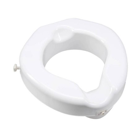 Carex - Raised Toilet Seat 4-1/4 Inch Height White 500 lbs. Weight Capacity - FGB31300 0000
